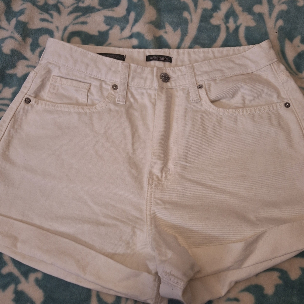 Wild Fable White Jean Shorts